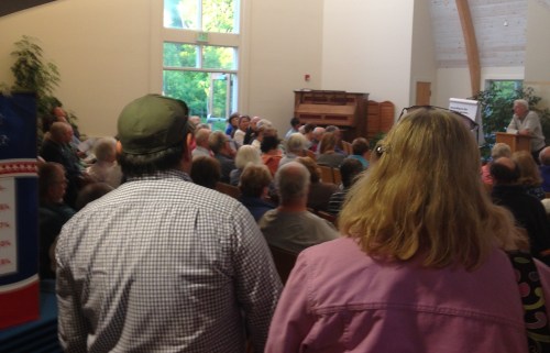 Standing room only at St. Nick's Church, June 3, 2014.  (Photo courtesy Pamm Rovner.)