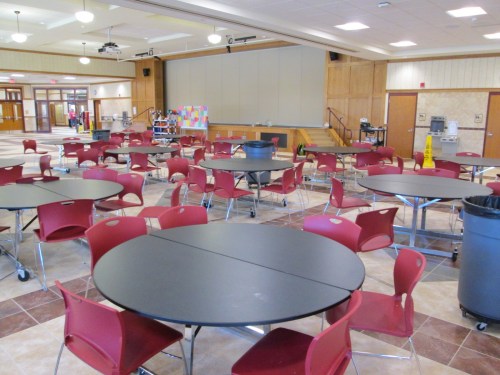 The cafeteria/auditorium